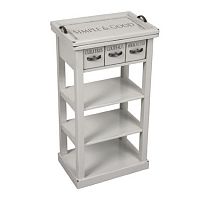 шкафчик-консоль с ящичками скромность country corner белая в Нижневартовске