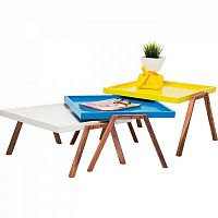 столик кофейный tray синий в Нижневартовске