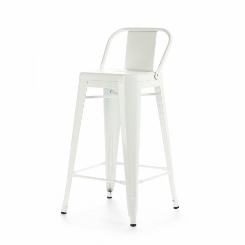 барный стул marais color со спинкой белый в Нижневартовске