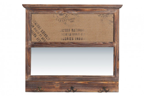 зеркало прямоугольное настенное коричневое wanderung в Нижневартовске