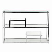 консоль, цвет хром 140*38*79см хром в Нижневартовске