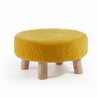 подставка для ног geoline горчица, бархат от la forma (ex julia grup) в Нижневартовске