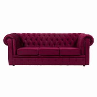 диван честерфилд большой прямой бордовый в Нижневартовске