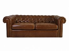 диван chesterfield прямой коричневый в Нижневартовске