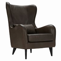 кресло greta кожа темно-коричневое в Нижневартовске
