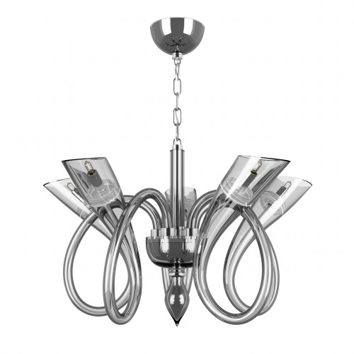 люстра дизайнерская injuresbspride хром серая в Нижневартовске