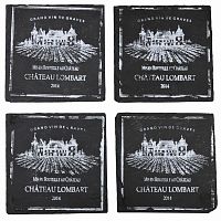 подставки под стакан квадратные сланец (набор шт) comptoir de famille в Нижневартовске