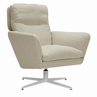 кресло amy с белыми ножками молочное в Нижневартовске
