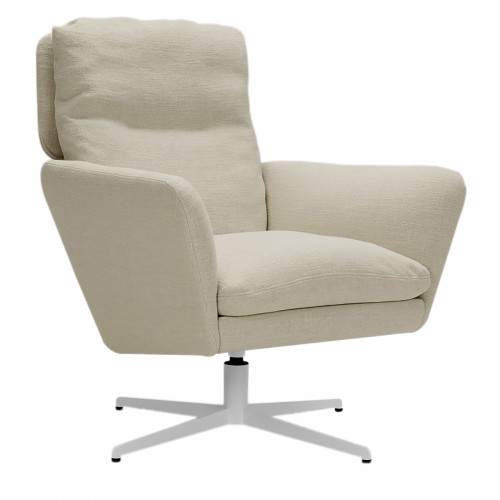 кресло amy с белыми ножками молочное в Нижневартовске