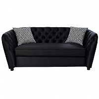 диван gd-zw-52802 двухместный прямой черный в Нижневартовске