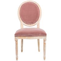 стул «луи / пудровый розовый» (бархат, белый жемчуг) в Нижневартовске