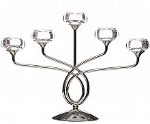 канделябр серебряный металлический на 5 свечей, 50 см в Нижневартовске