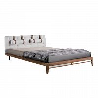 кровать двуспальная с низким изголовьем от angel cerda цвет орех в Нижневартовске