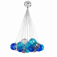 люстра bocci blue 15 прозрачное, голубое, пепельное стекло в Нижневартовске