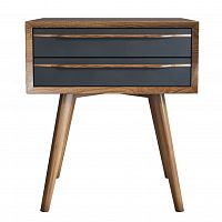 тумба bruni black с двумя ящиками черная в Нижневартовске