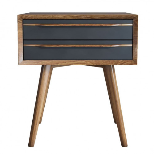 тумба bruni black с двумя ящиками черная в Нижневартовске