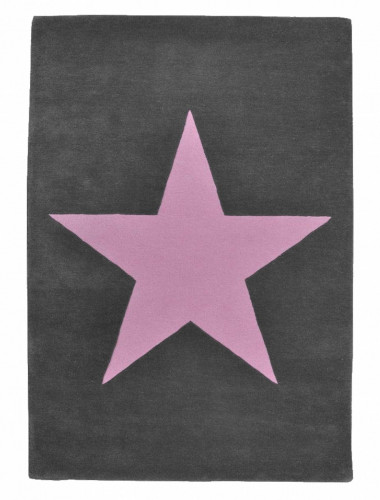 ковер wool star темно-серый-розовый в Нижневартовске