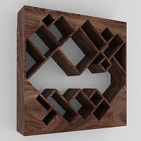 стеллаж геометрия орех от odingeniy в Нижневартовске