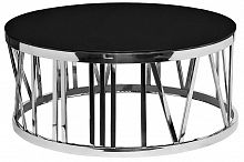 стол журнальный dali 42*100 черный, хром в Нижневартовске