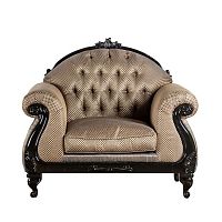 кресло stradivari ножках-кабриоль коричневое в Нижневартовске