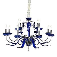 подвесная люстра omnilux muntiggioni oml-70403-12 синяя в Нижневартовске