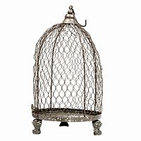 подсвечник-клетка металлический на 3 ножках bonadi, 33 см в Нижневартовске