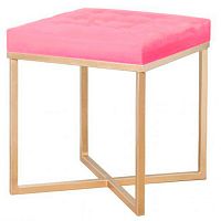 пуф розовый на золотом основании в Нижневартовске