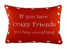 подушка с надписью crazy friends в Нижневартовске