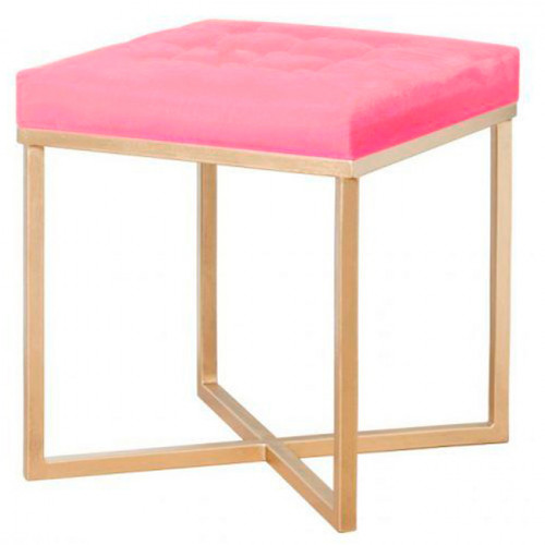 пуф розовый на золотом основании в Нижневартовске
