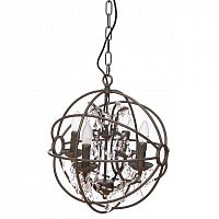 люстра-клетка kristen прозрачная, бронза в Нижневартовске