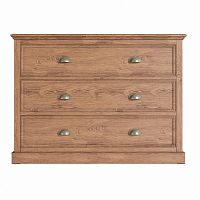 комод palermo natural с тремя ящиками коричневый в Нижневартовске