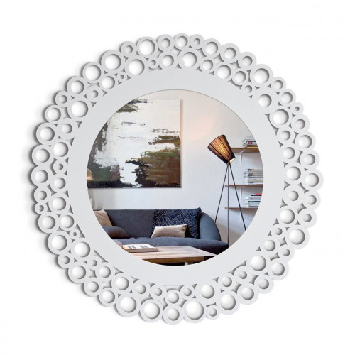 зеркало круглое в белой раме como в Нижневартовске
