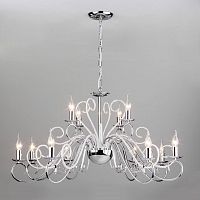 подвесная люстра eurosvet silva 60090/12 хром в Нижневартовске