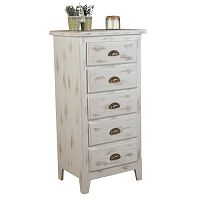 комод 5 solea белый с эффектом искусственного старения в Нижневартовске