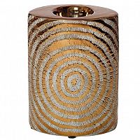 подсвечник керамический круглый с радиальным узором, 14,5 см в Нижневартовске