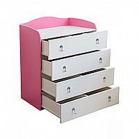 комод детский с 4 ящиками и бортиками зефир в Нижневартовске