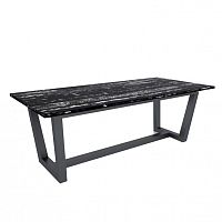 обеденный стол черный с мраморной столешницей мингус в Нижневартовске