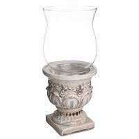 подсвечник керамический резной со стеклом patricia, 29 см в Нижневартовске