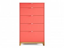 высокий комод case коралловый в Нижневартовске