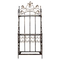 этажерка с барной полкой «лафайет» коричневая в Нижневартовске