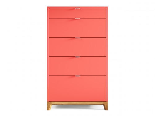 высокий комод case коралловый в Нижневартовске