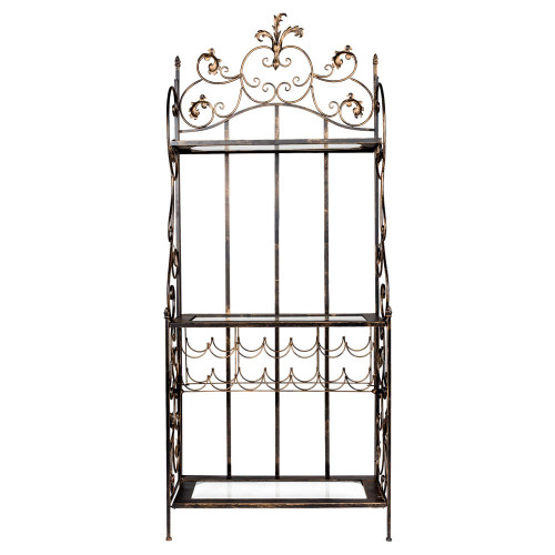 этажерка с барной полкой «лафайет» коричневая в Нижневартовске