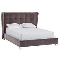 кровать двуспальная 160х200 серо-коричневая orion в Нижневартовске