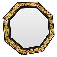 зеркало восьмиугольное в греческом стиле черное с золотом caravan в Нижневартовске