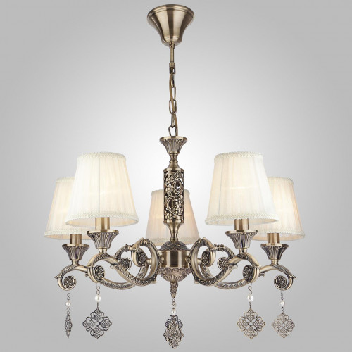 подвесная люстра eurosvet 60042/5 античная бронза в Нижневартовске