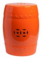 столик-табурет оранжевый керамический garden stool в Нижневартовске