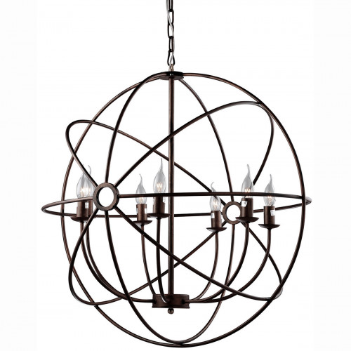 люстра foucault's orb crystal nude коричневая в Нижневартовске