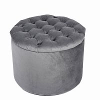 пуф wooden круглый серый в Нижневартовске