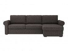 диван peterhof угловой серый с оттоманкой с емкостью для хранения в Нижневартовске