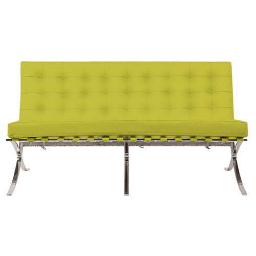 диван barcelona двухместный прямой лимонный в Нижневартовске